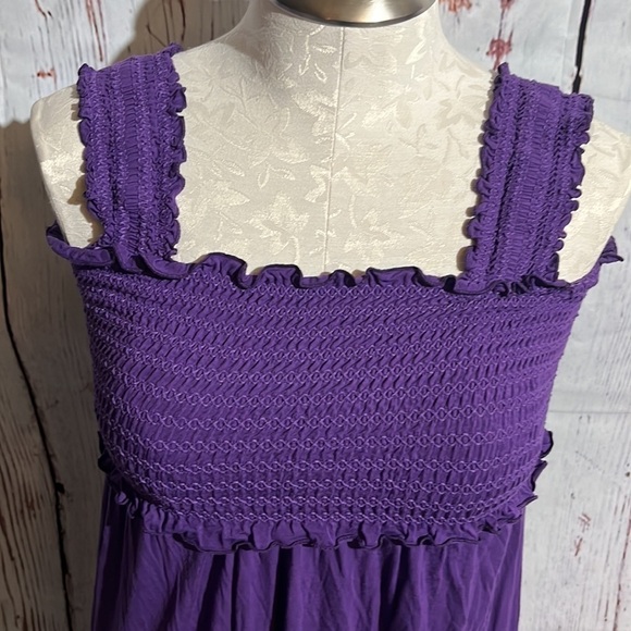 MILK Nursing wear purple dress size small . - Picture 2 of 9